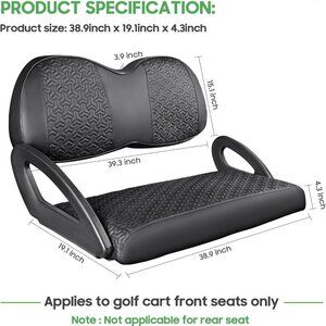 New Professional Golf Cart Seat Cover - Club Car PrecedentTriangle/Arrow Pattern
